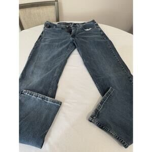 Levi's Jeans Mens 34x42 Blue 100% Cotton Denim 505 Straight Leg Red Tab